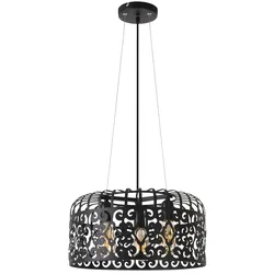 Rabalux 2158 Alessandra Hängelampe schwarz E27 3x60W