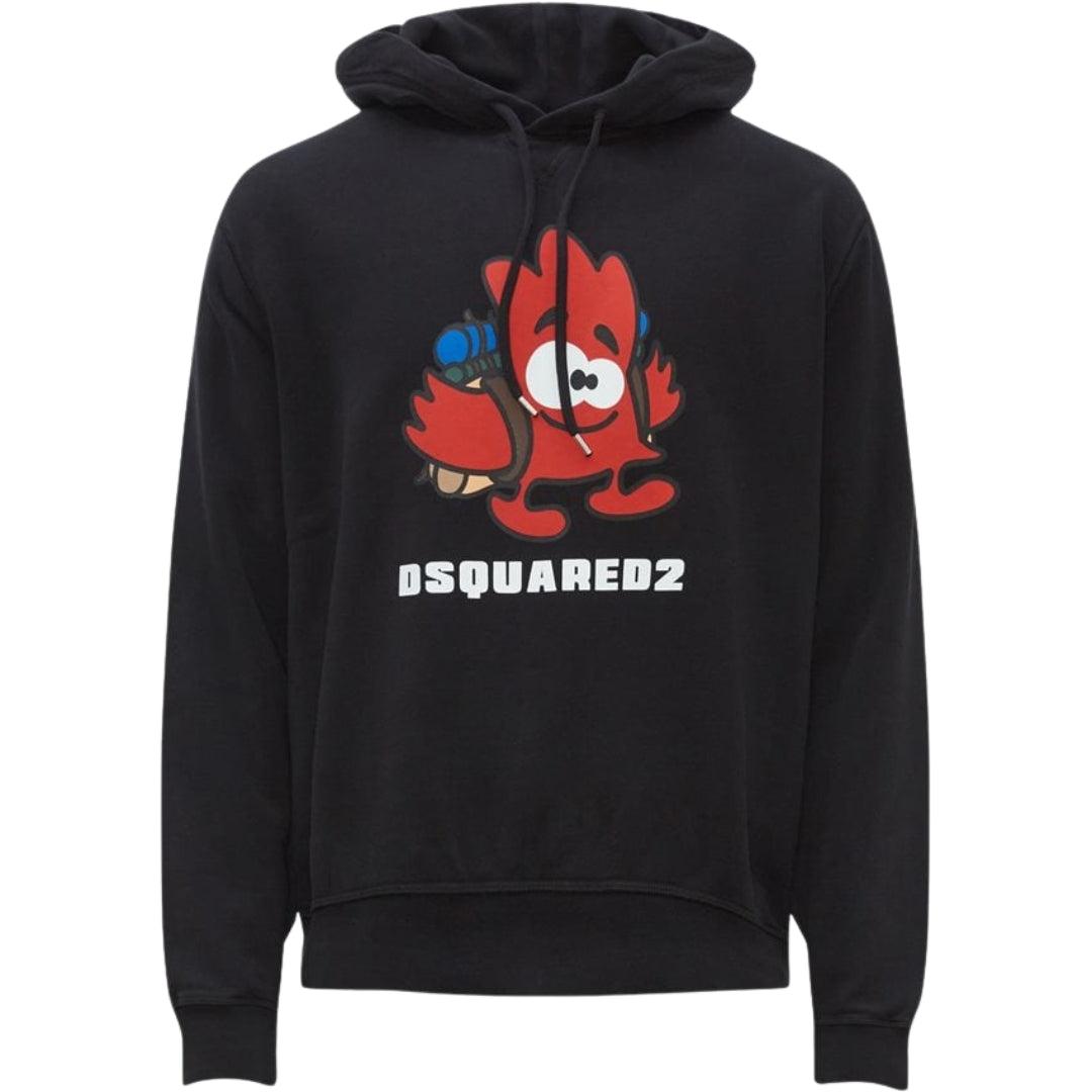 Dsquared2 Outdoor Maple Leaf Logo Zwarte Hoodie
