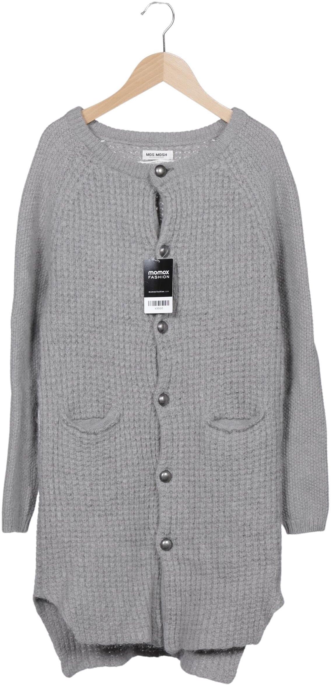 Mos Mosh Damen Strickjacke, Grau, Gr. M, Synthetik / Wolle / Mohair - Second Hand