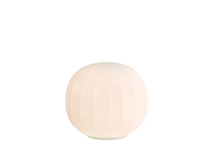 Luceplan Lampe de table Lita ø30 cm, socle blanc