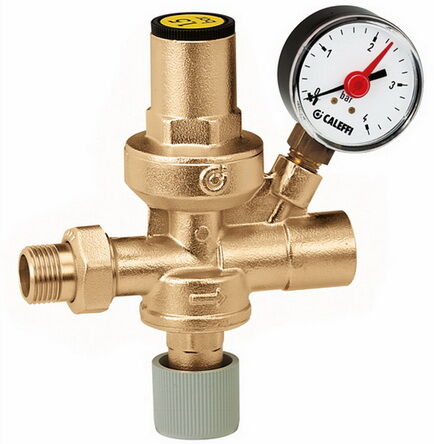 Raccord de remplissage automatique Caleffi 553140 1/2, avec manomètre