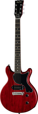 Harley Benton DC-Junior Faded Cherry Open Pore Faded Cherry