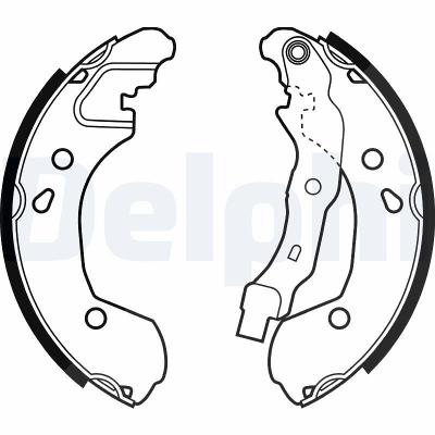Delphi Bremsbackensatz [Hersteller-Nr. LS1965] für Renault, Nissan