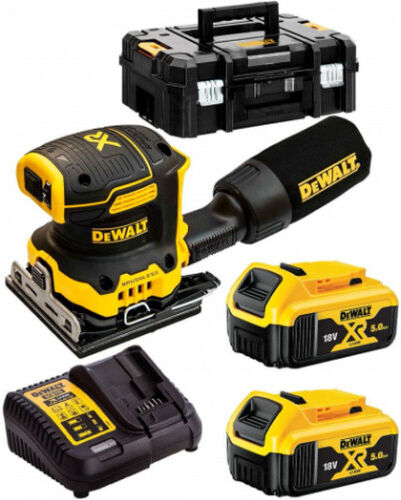 DeWALT DCW200P2-QW Ponceuse vibrante XR (18V/2x5,0Ah) Tstak