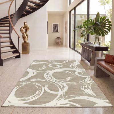 Garvee Modern Geometric Circle Washable Area Rug