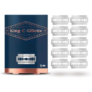 King.C.Gillette King.C.Gillette Rasierklingen Double Edge Razor, Blades, für  Rasierhobel, 10 Stück