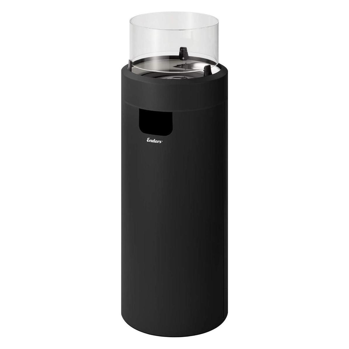 Enders gasbålsted Nova LED L Ø36x102 cm sort (2500 W) (4000591998324)