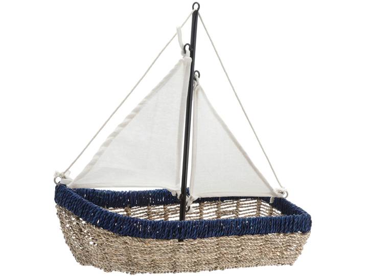 Aufbewahrungskorb, Dekoration, Segelschiff, L 45 x B 20 x H 45 cm