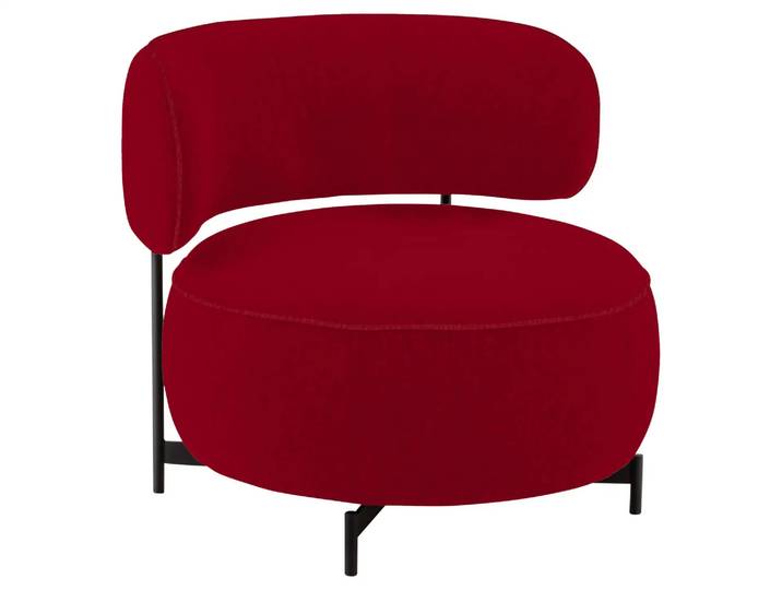 Sessel 8170 Basic Drehbar D: 88 cm Himolla / Farbe: Rosso / Material: Leder Basic
