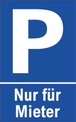 Parkplatzschilder, Nur für Mieter