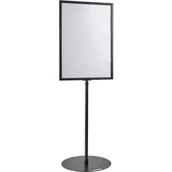 Plakatständer A1, höhenverstellbar, schwarz schwarz, Aluminium