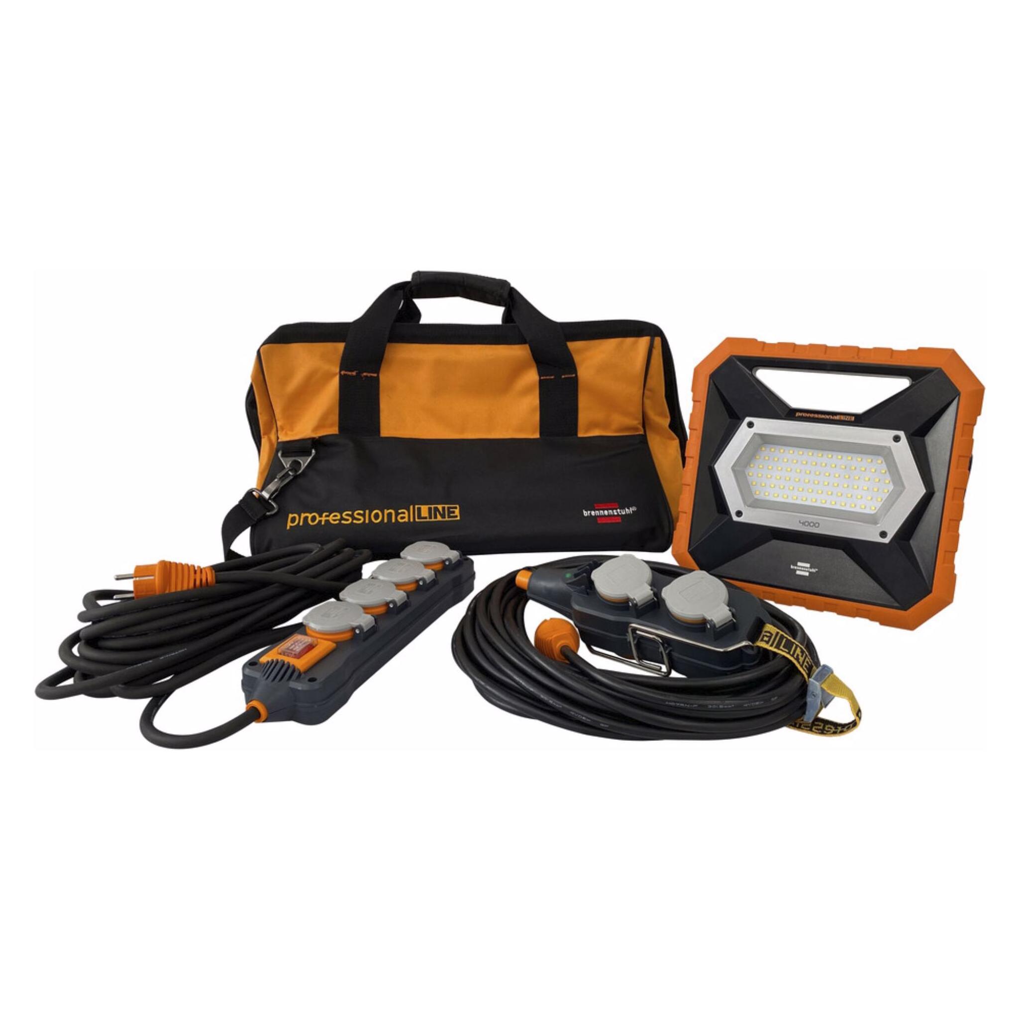 Brennenstuhl Profi Industriemontage-Set mit Tasche (3800 lm) (9171990000)