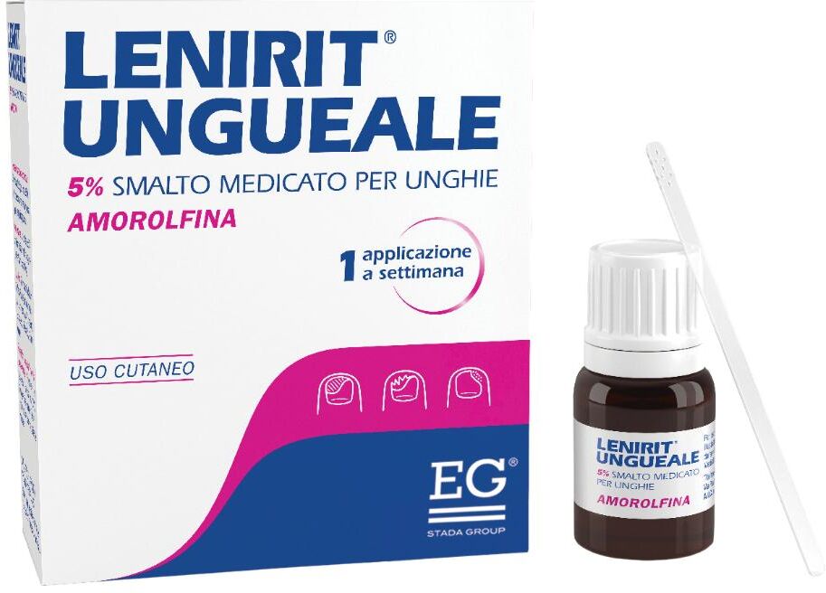 EG SpA Lenirit Ungueale Smalto Medicato, 2,5 ml