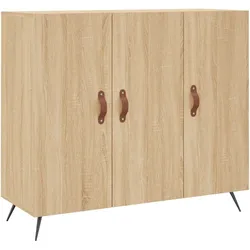 vidaXL Sideboard Sonoma-Eiche 90x34x80 cm Holzwerkstoff
