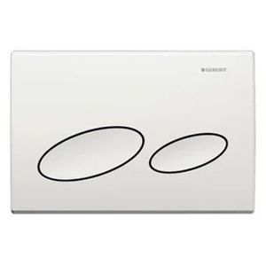 Geberit Geberit Betätigungsplatte Kappa20, aus Kunststoff, für WC, für  Kappa UP, 2-Mengen-Spülung, weiß