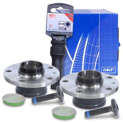 Skf 2x Radlagersatz inkl. Radnabe Hinterachse [Hersteller-Nr. 40279063] für Seat, Audi, Skoda, VW