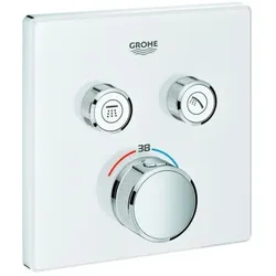 Grohe Grohtherm Smartcontrol Brausethermostat 29156LS0, moon white, mit 2 Absperrventilen
