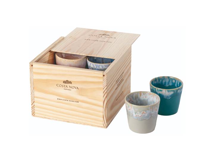 Kaffeebecher Box 8er Set 8 x 8 x 8cm Multicolor/Multicolor