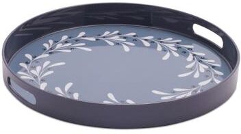 Melrose International "Winter Botanical Wreath Tray 13.5""D"