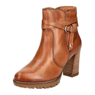 High-Heel-Stiefelette PIKOLINOS "PIKOLINOS Stiefelette Leder", Damen, Gr. 42, braun (brandy), Leder, Schuhe