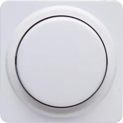 Kopp 493313186 EUROPA - Abdeckung für Dimmer mit Druck-Wechselschalter, Farbe: arktisweiß