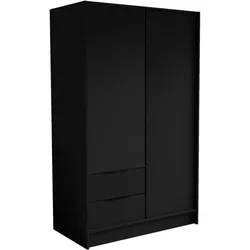 DREHTÜRENSCHRANK Niko 100/51/200 cm schwarz