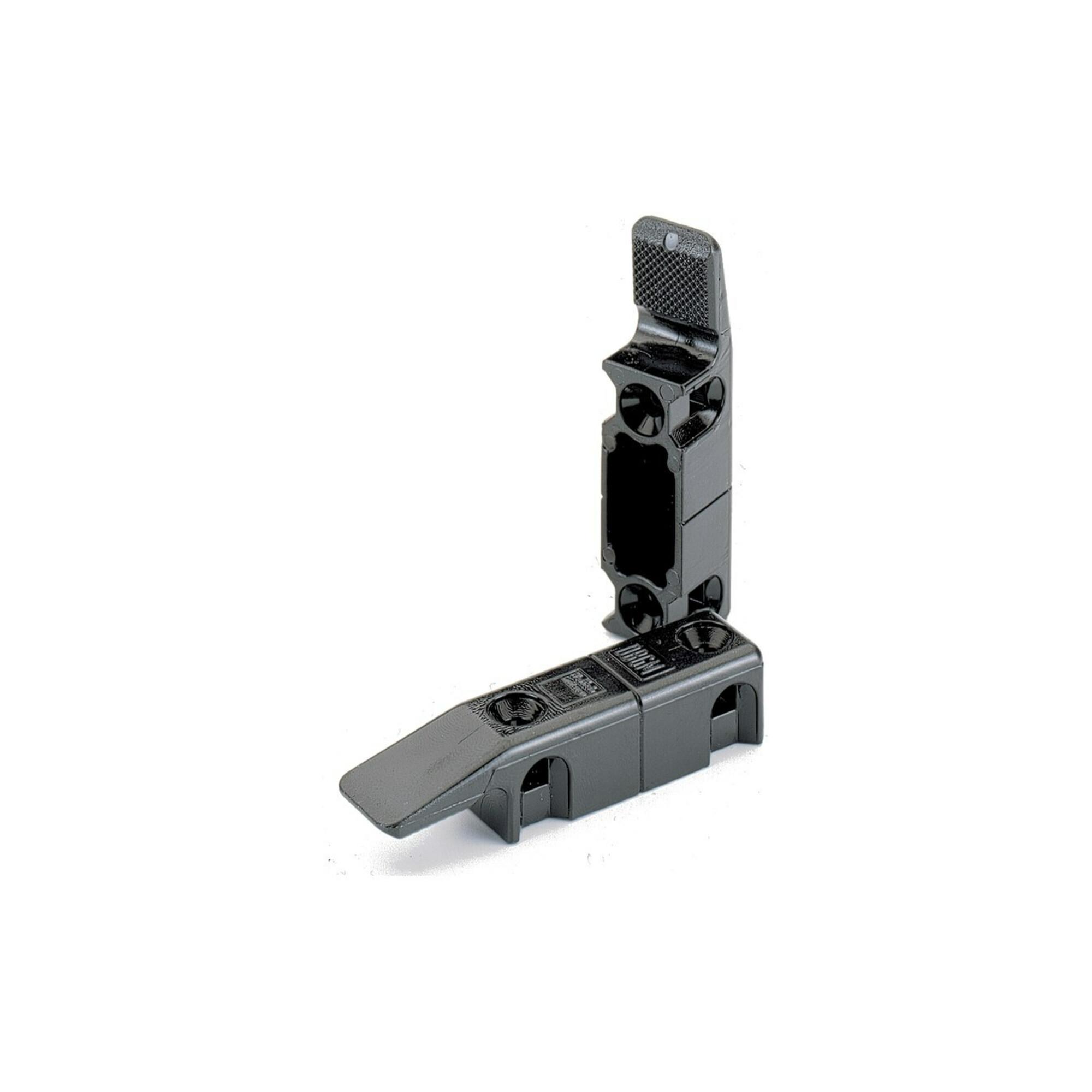 Hettich MB-Einhängebeschlag für Paneelwände MultiClip, 46080 Thermoplast schwarz)