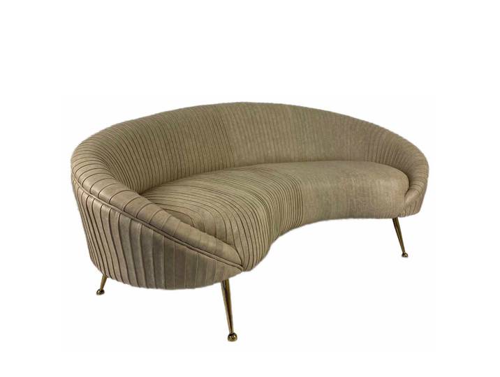 2-Sitzer Vintage Lounge Sofa BR Collection Benoit, 190.0 x 99.0 cm, Cappuccino, Neu, Eleganz & Komfort - Ideal für entspannte Stunden