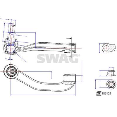 Swag Spurstangenkopf [Hersteller-Nr. 33110259] für VW, Man