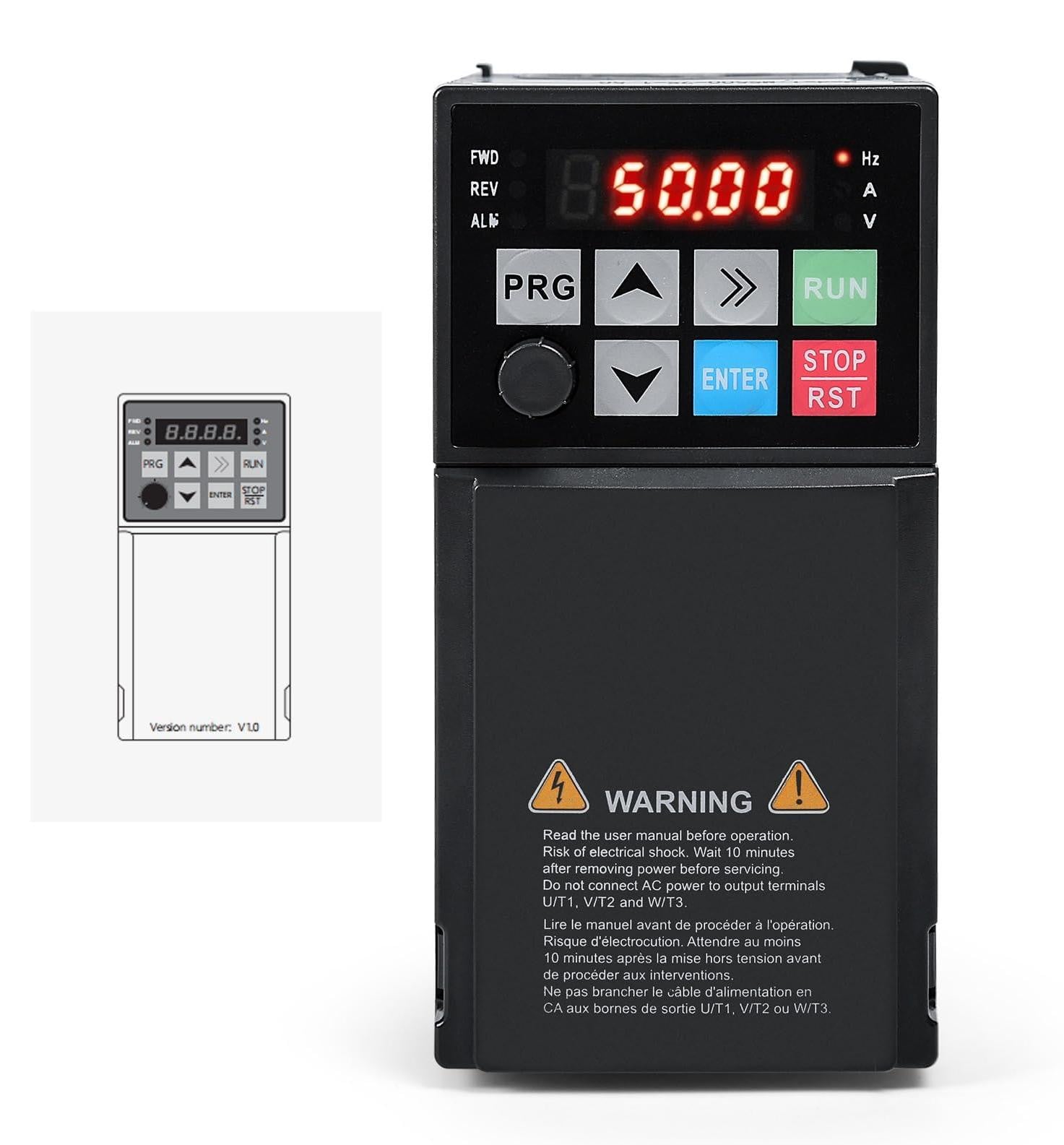 Dripio Frequentieomvormer 1,5 kW 380 V driefasige ingang/uitgang