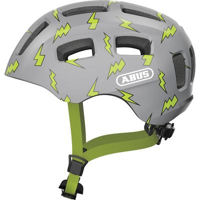 Kinderfahrradhelm ABUS "YOUN-I 2.0" Gr. S, grau (grau flash), Helme, Kinder, S Kopfumfang: 48cm - 54cm