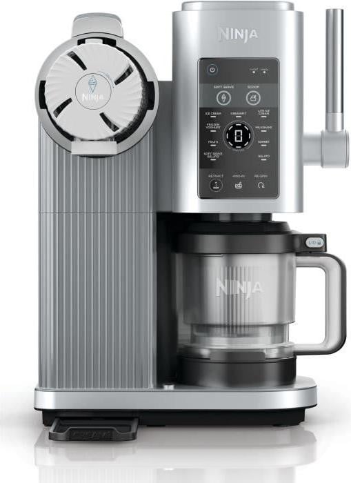 Ninja Creami Ice Cream Maker Cream Swirl NC701EU met 480ml capaciteit en 13 programma's inclusief softijs en 2 bakken