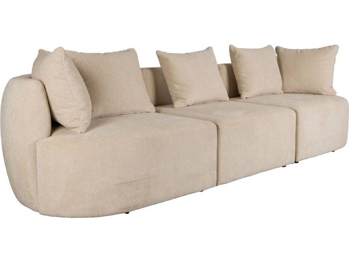 Dutchbone Rocca 4\,5-zitsbank Latte/ Beige