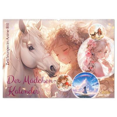 Der Mädchen-Kalender (Wandkalender 2026 DIN A2 quer), CALVENDO Monatskalender