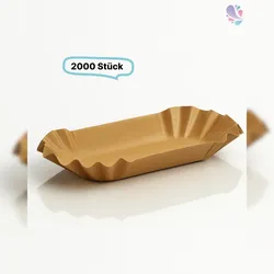 Blanc HYGIENIC Pappschalen Pommesschalen klein 2.000 Stk, to go, take away, biologisch abbaubar, nachhaltig, kunststofffrei