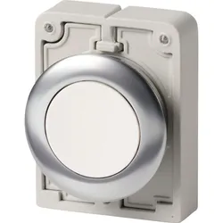 Eaton 188085 Drucktaste, RMQ-Titan, flach, tastend, weiß, unbeschriftet, Frontring Edelstahl M30I-FD-W