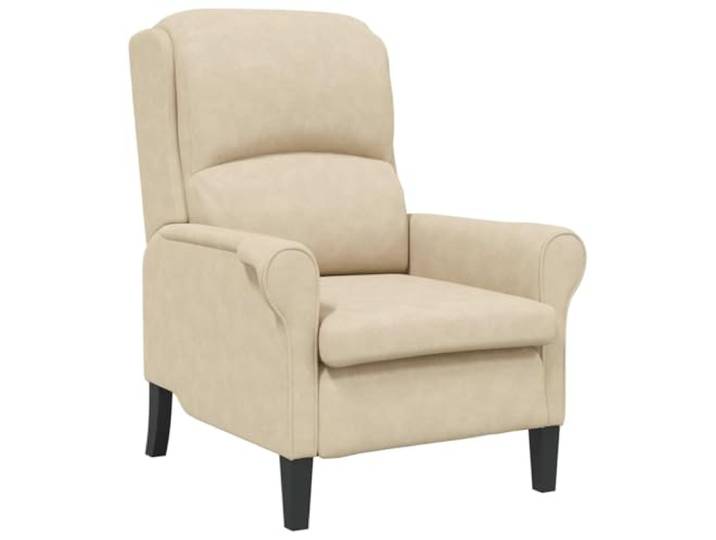 Sessel Creme 76 x 94 x 102 cm Microfaser Modern Mikrofaser, Ingenieurholz, Schaumstofffüllung, Ergonomisch, Montage erforderlich