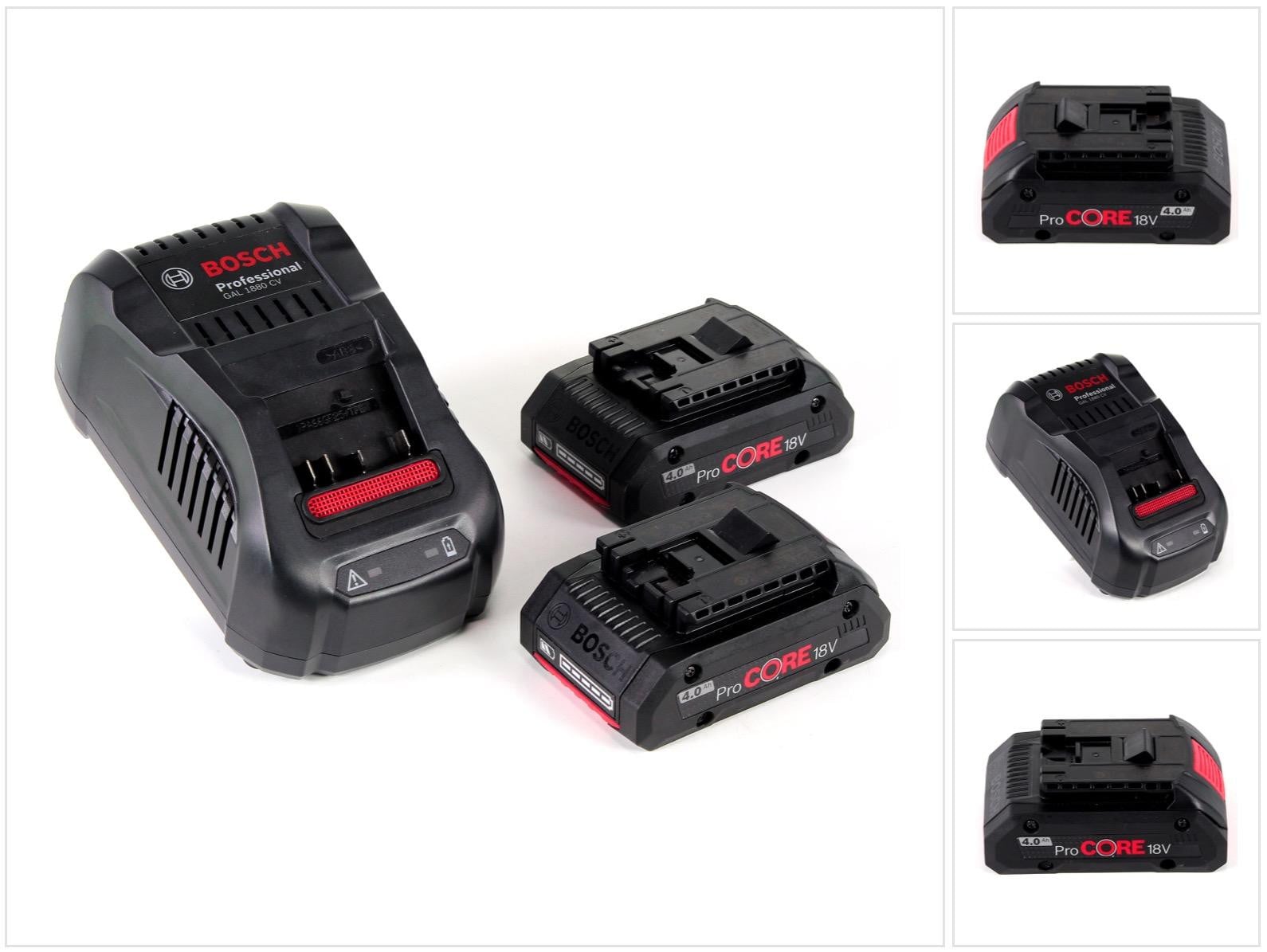 Bosch Starterset 18V met 2x ProCORE accu 4.0Ah en lader GAL 1880 CV