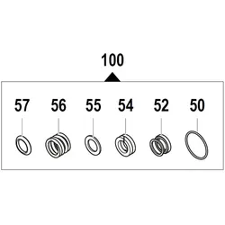Comet 50190228 KIT Kolbendichtungen Durchmesser 18 mm, für 500 bar Variante