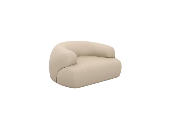 Design Echtleder Loungesessel „Astoria“ Echtleder Beige BLOOMINGLOFT Collection