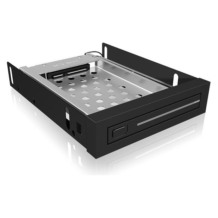 Icy Box IB-2216StS SATA Wechselrahmen fuer 6,3cm 2.5Z HDDs SSDs in 3.5Z Schacht Hot-Easy-Swap Alu Kunssto... (20906)