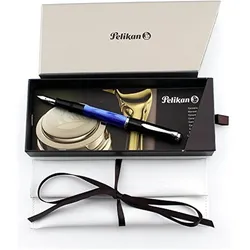 Pelikan, Schreibstifte, Füllhalter M205 Blau-Marm. M Etui (1x)