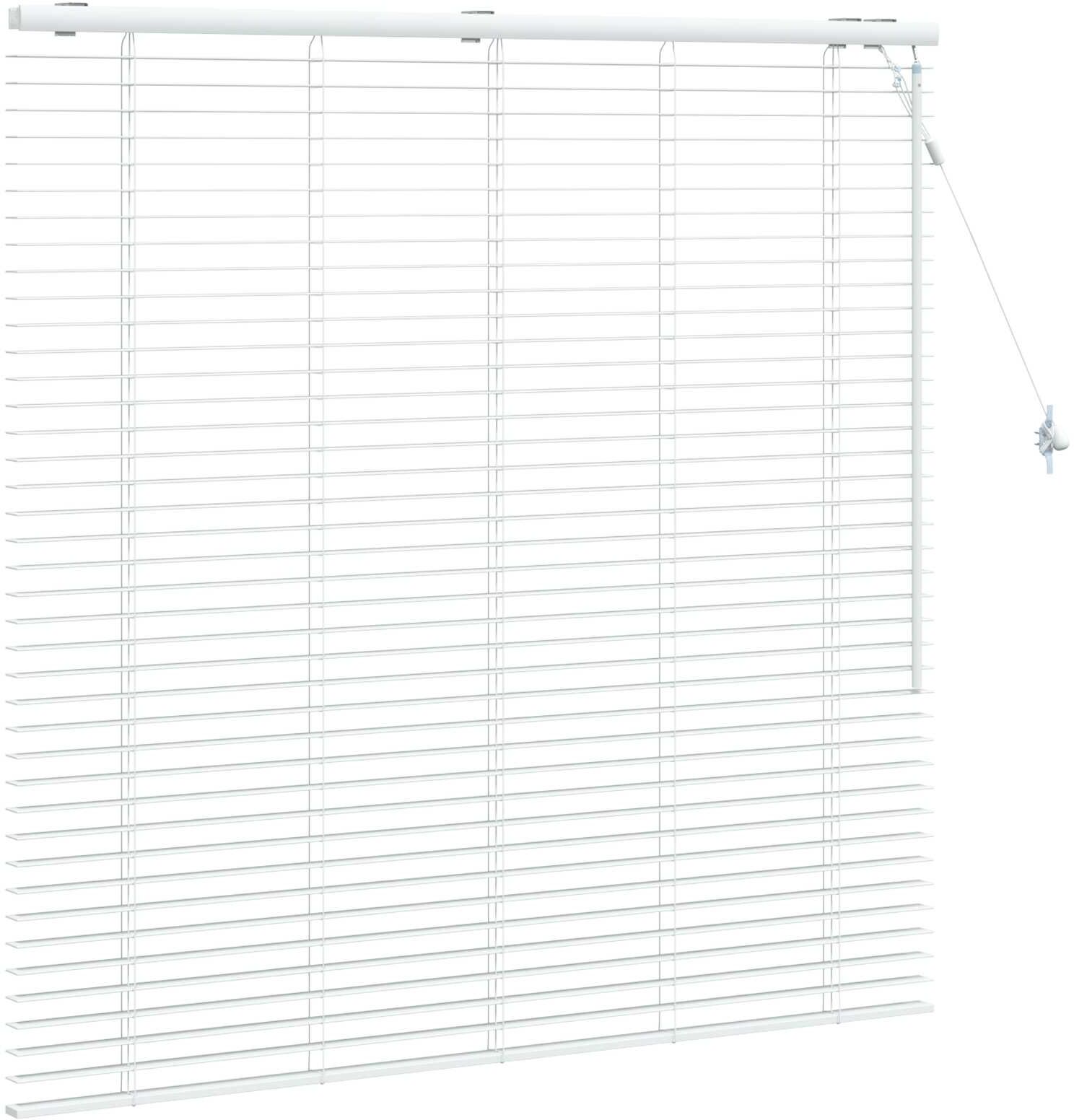vidaXL Store Vénitien Blanc 130 x 130 cm 35 mm