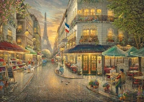 Schmidt Spiele Holzpuzzle Thomas Kinkade Studios: Malerisches Paris (1000 Teile)