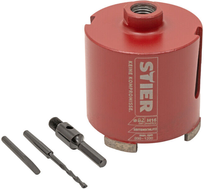 Jeu de couronnes à sec M16 STIER, 6 pans 82 mm (903191)