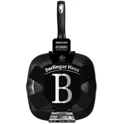BerlingerHaus Granite pan 28 cm BH-1846 Black Silver, Pfanne + Kochtopf, Schwarz