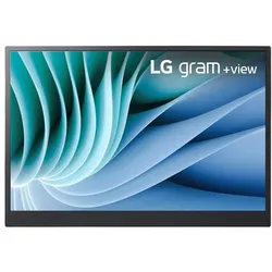 LG 16MR70.ASDWU + view Gram USB-C (2560 x 1600 Pixel, 16"), Monitor, Silber