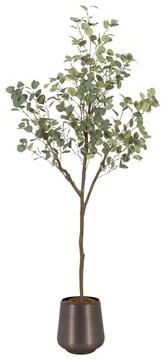 Kate and Laurel Eudora Faux Eucalyptus Tree