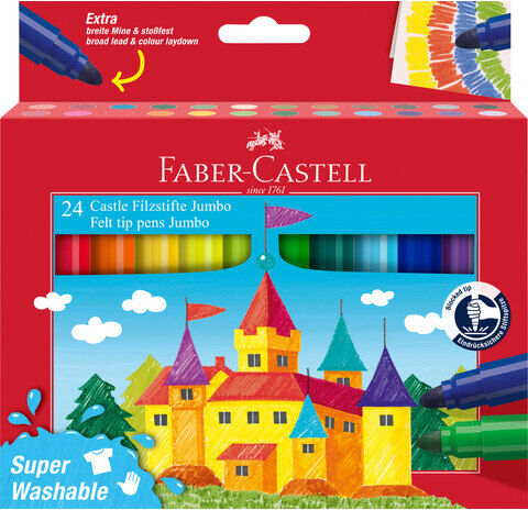 Faber-Castell Jumbo Filzstifte, 24 Stifte