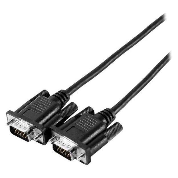 Exertis Connect SVGA Monitorkabel "Eco", 15pol HD D-Sub St./St., 10,0 m, schwarz Preisgünstiges Monitorkabel für Sta (10 m) (117740)